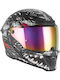Nox Goliath Raptor Matt Black/Red Κράνος Μηχανής Full Face ECE 22.06 1550gr