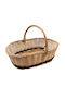 Coș Decorativ Din Paie Maro 50x33x30cm