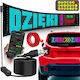 Zola Rgb Led Digital Car Screen Text Symbole Display 59 X 12 Cm App Steuerung Fernbedienung Doppelseitige Klebefläche Usb