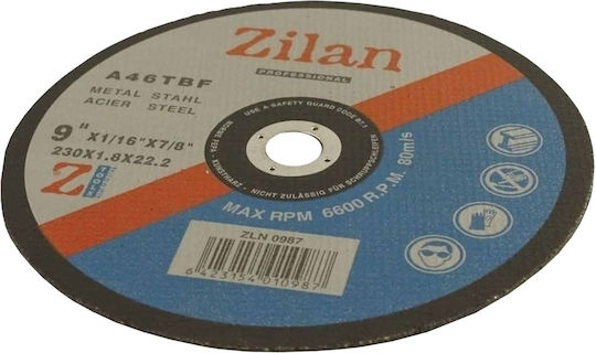 Диск за рязане Метал 230x1.8x22.2мм Zln 0987