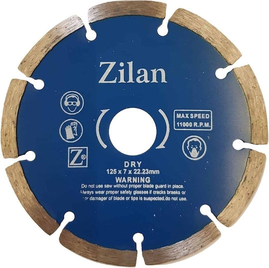 Segmented Diamond Disc 125x7x22.23mm Zln 1052