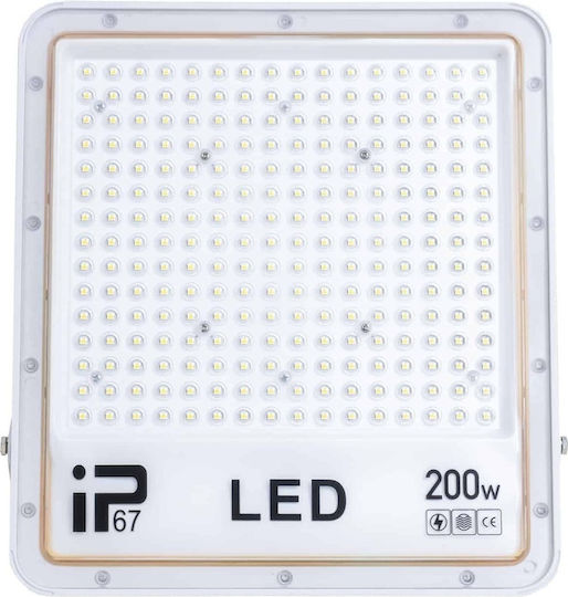 Светодиоден Прожектор 200W Студено Бяло 6000K IP66