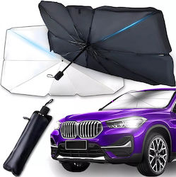 Car Umbrella Sunshade Protects Against Solar Radiation 110 X 65 Cm Universal Black Gray Car Umbrella Sunshade Protects Against Solar Radiation 110 X 65 Cm Universal Black Gray