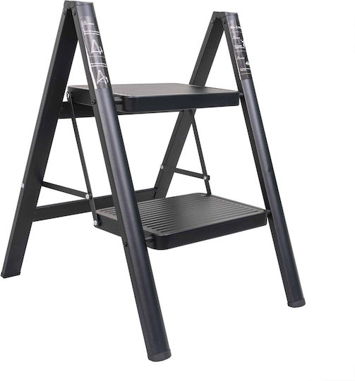 Foldable Metal Ladder 2 Steps Max 150kg Zts 8185