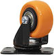 Möbelrad Gummirad 2-Zoll Drehend mit Bremse Orange Z-tools Zts 8126