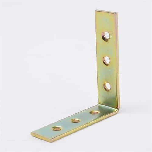 Corner Shelf Made of Wood in Gold Colour 15x45mm 4480