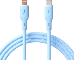 Usb Type C Lightning Cable 1m Ak-usb-72 30w Silicone Blue