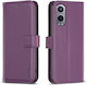 Binfen Series 12 Wallet Leather Purple for OnePlus Nord CE 4 Lite