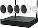 Hikvision Система за Видеонаблюдение 4 Безжични IP Камери 4MP с Рекордер NVR