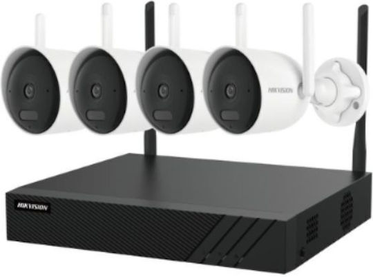 Hikvision Система за Видеонаблюдение 4 Безжични IP Камери 4MP с Рекордер NVR