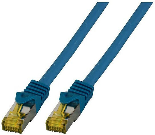 EFB S/FTP Kat.6a Gigabit Netzwerkkabel Ethernet Blau