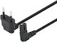 Manhattan IEC C7 / Euro Kabel 2m Schwarz 356862