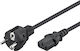 Powertech Schuko - Schuko Cable 2m Μαύρο CAB-P049
