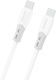 Dudao Cablu USB 2.0 USB-C masculin - USB-C 60W Alb 1m