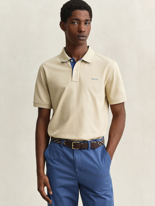 Gant Contrast Pique Polo Μπλούζα Κοντομάνικη Μπ...