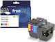 Freecolor Πακέτο Συμβατών Μελανιών Εκτυπωτή InkJet Brother Brother Lc3219xl 2940 Σελίδων 63ml Πολλαπλό (Color) 1τμχ