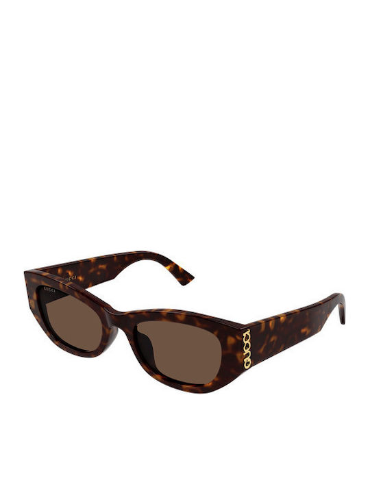 Gucci Unisex Sonnenbrillen mit Braunen Horn umr...