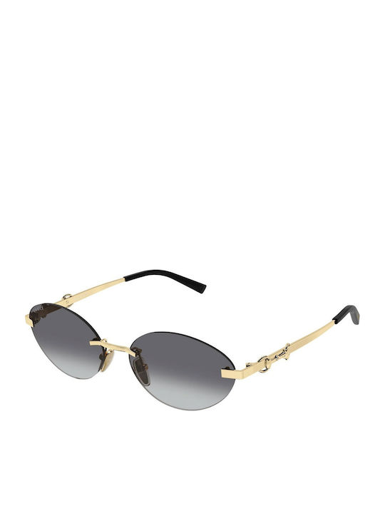 Gucci Unisex Sunglasses With Gold Metallic Frame GG2051S 002