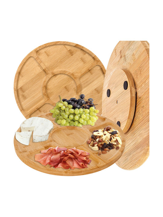 Zola Servierplatten Käse Drehend Hölzernes 33cm