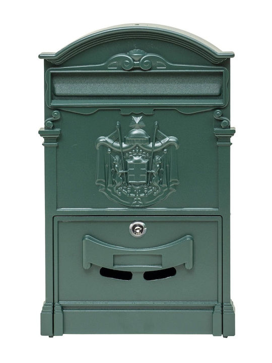 Cutie Poștală De Exterior Metalică Verde 41x26x9cm