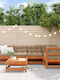 Garten- und Outdoor-Möbelset für Wohnzimmer 6 Stück Braune mit Kissen