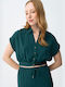 Women's Crop Top Short Sleeve Green