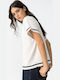 Women's Striped White Sweater
