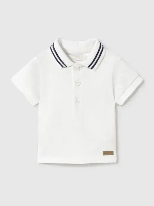 Mayoral Παιδικό Polo Κοντομάνικο Λευκο