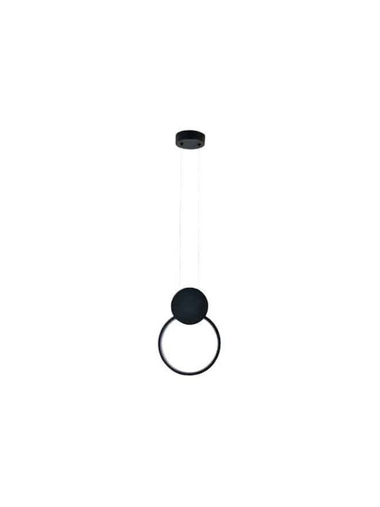 Lumini Suspendate Negru LED Cu Lumină Alb Natural