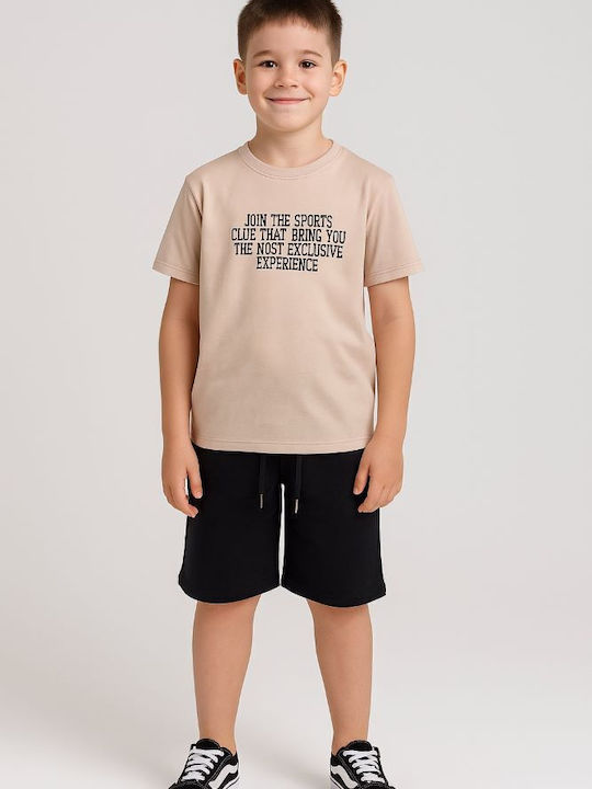 Kinderbekleidungssets mit Sommer Shorts 2 Stück Beige