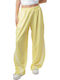 Yellow Wide Pantaloons Animal Print Stripes