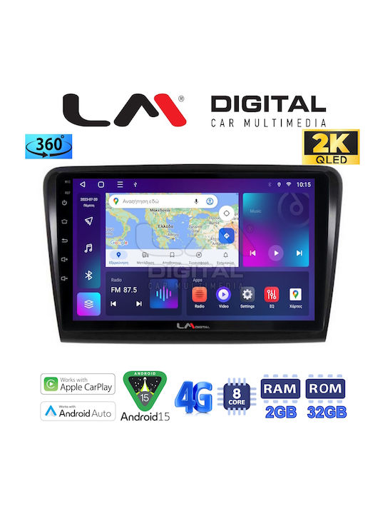 LM Digital Car Audio System for Skoda Superb 2008>2015 Bluetooth USB Wi-Fi GPS Apple CarPlay Android Auto