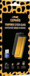 Tempered Glass Gepard Edge Full Glue Black Vivo T3x 5g