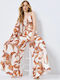 Damenhose mit Gummiband Orange