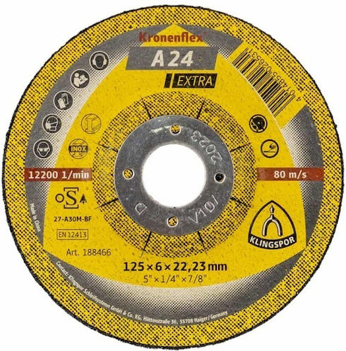 Klingspor Disc De Șlefuire A 24 Extra Polishing 125x6x22.23mm Ext 188466