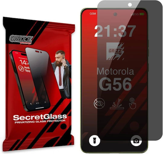 Matt Datenschutz Glas Grizzglass Secretglass Motorola Moto G56