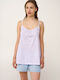 Vamp Καλοκαιρινό Βαμβακερό Babydoll Blue Kentucky