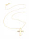Women's Gold Cross 9K with Chain