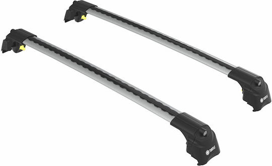 Turtle Roof Bars Air2 Silver Compatible Peugeot 5008 T87 Closed Rails