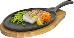 Küchenprofi Iron 39 Cm Black Cast Iron Frying Pan Serving Board