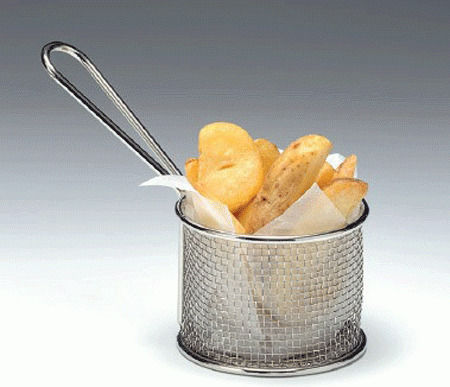 Coș Rotund De Servire Pentru Cartofi Prajiți Gustări 9x9x7.5cm Mn0136471