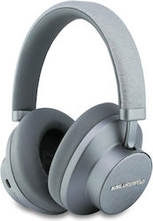 Karl Lagerfeld Saffiano Elongated Bluetooth Headphones with 40 Hours Playing Time Grey Karl Lagerfeld Saffiano Elongated Bluetooth Headphones with 40 Hours Playing Time Grey