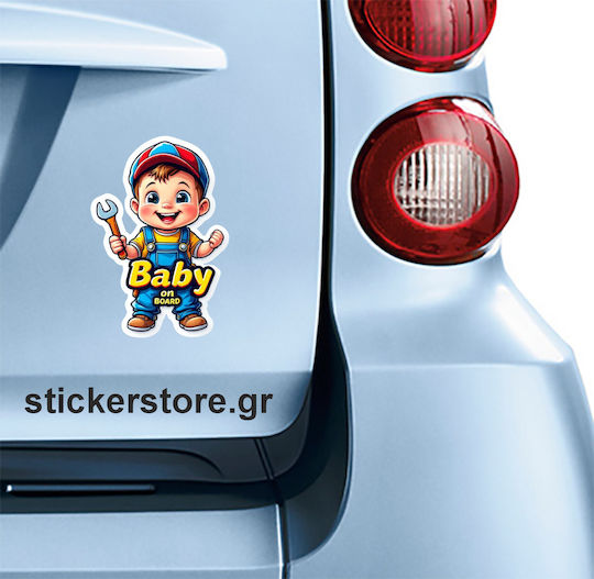 Αυτοκόλλητο Baby On Board No 268 Κωδ 52652