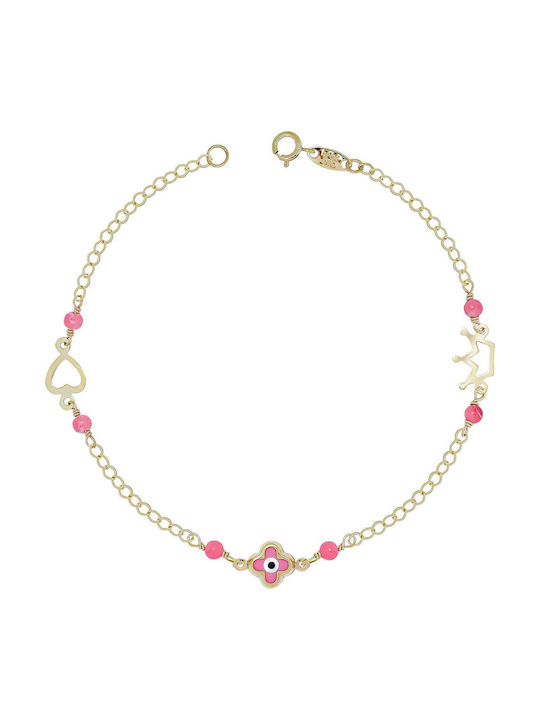 Kiriakos Gofas Kids Bracelet From 9K Gold