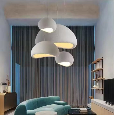 Home Lighting Pendant Κρεμαστό Φωτιστικό Λευκό με Ντουί E27 40x40εκ.