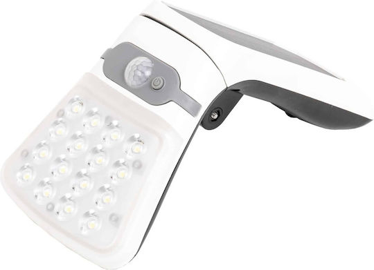 Wall Solar Lamp 20w Power Motion Sensor Conical White Z-tools Zts 8682