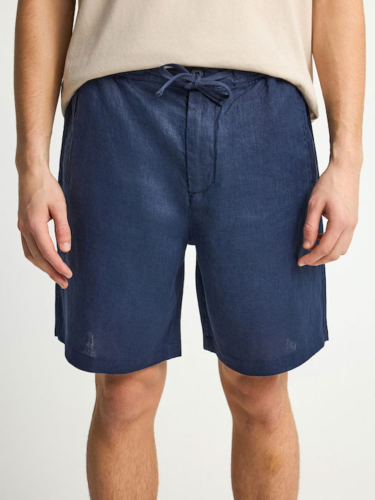 Funky Buddha Ανδρική Βερμούδα Chino Navy Μπλε