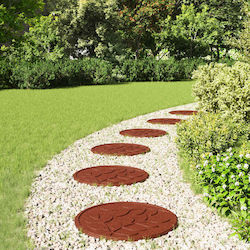 vidaXL Pathway for Garden Flooring Made of Rubber 44x44cm 6 Pieces
