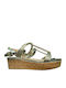 Sommer Damenplattformen Beige