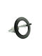 Ceiling Round Recessed Spot with E27 Bulb Base Black 80x80cm